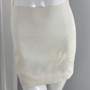 Bebe white mini skirt